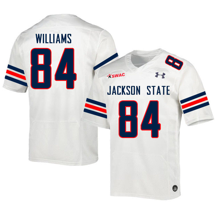 Men-Youth #84 Mike Williams Jackson State Tigers 2023 College Football Jerseys Stitched Sale-White